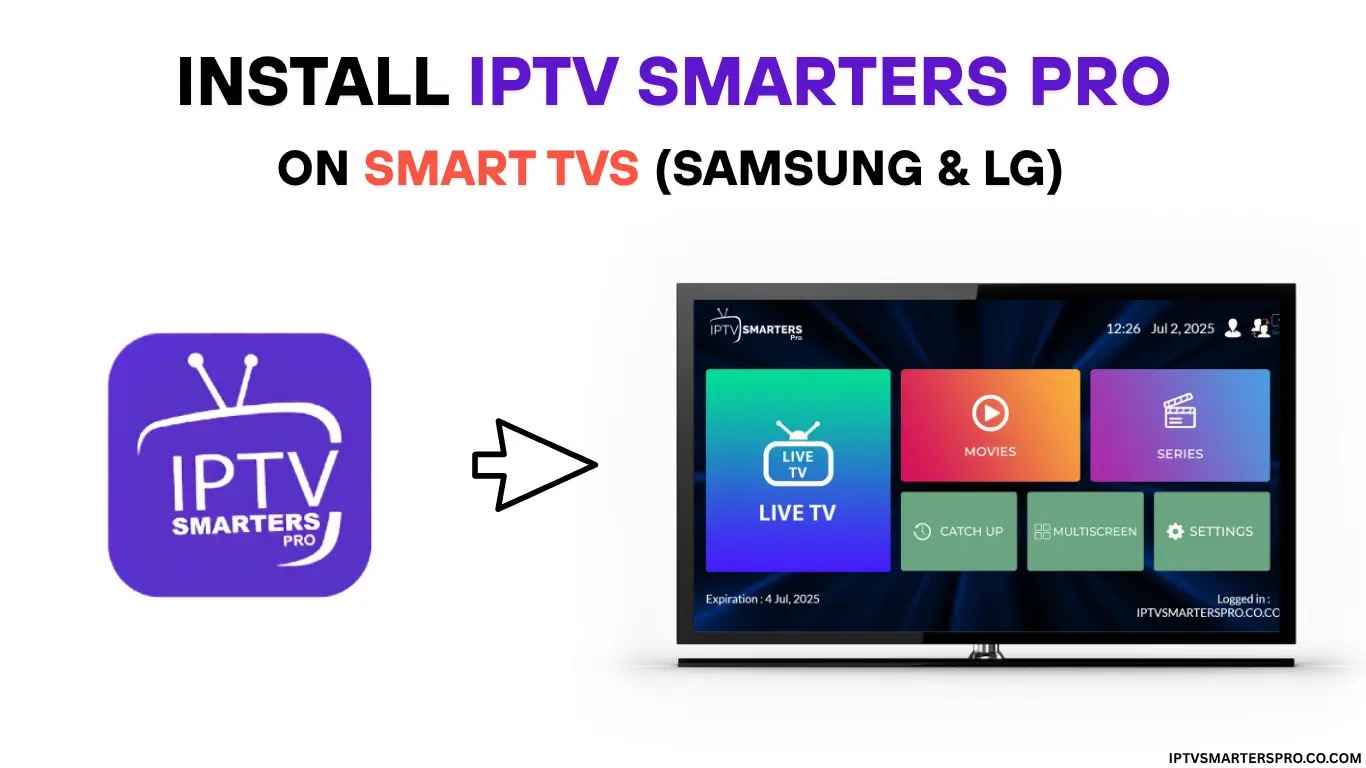 Smart IPTV App 2026 Samsung LG TV setup